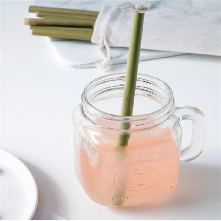 portable reusable bamboo drinking straws